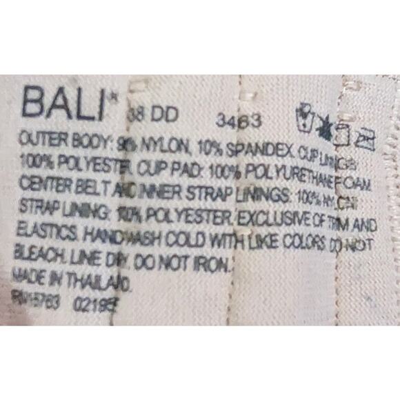 BUNDLE ONLY Bali 3463 Comfort Revolution Bra Wireless 38DD 38 DD Beige Padded - Picture 3 of 4